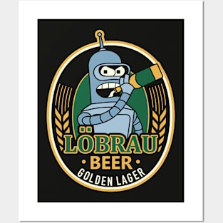 Robot Beer logo Posters and Art